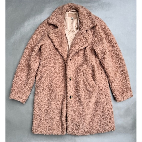 Blank NYC Longline Faux Shearling Coat - Picture 5 of 6